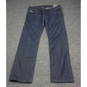 Diesel Jeans Men 32x32 (Actual 34x29) Blue Slim Skinny Denim Shioner Stretch Zip